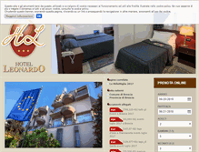 Tablet Screenshot of hotel-leonardo-brescia.it